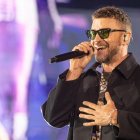 Justin Timberlake se presentó durante la segunda jornada del festival de música Lollapalooza Chile, en la comuna de Cerrillos.