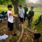 Tres sujetos portaban un arma de fuego y droga en el interior del parque Samanes.