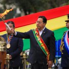 Luis Arce participó en la conmemorción del Día del Mar, en La Paz.