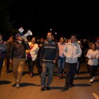 La marcha en contra de la inseguridad salió desde la av. Universitaria, avanzó por la Juan Larrea y bajó a la Ruta Viva.