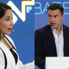 Luisa González respondió a Daniel Noboa sobre narcotráfico.