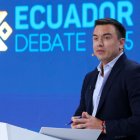 Daniel Noboa dio una entrevista postdebate en Radio Canela Guayaquil, donde habló sobre su propuesta de gobierno y respondió a las críticas de su contrincante, Luisa González.