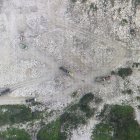 A través de drones de pudo ver cuál es el estado del suelo y las cercanías con Cerro Blanco, en vía la costa.