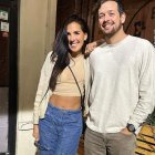 La Flaca Guerrero con su novio.