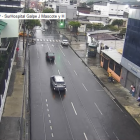 Las cámaras de videovigilancia muestran el estado de las avenidas de Guayaquil tras las fuertes lluvias de este jueves.