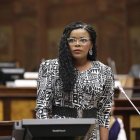 Legislativo. La asambleísta del movimiento Revolución Ciudadana Paola Cabezas prefiere no volver a referirse sobre la dolarización a la ecuatoriana.