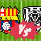 Barcelona SC  vs Independiente del Valle en el Monumental.