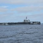 Imagen referencial para graficar este artículo sobre la eventual llegada de tropas de Estados Unidos a Ecuador. La foto corresponde de un portaviones de E.E. U.U. en aguas ecuatorianas, el año pasado.