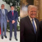 Fotos del encuentro entre Donald Trump y Daniel Noboa.