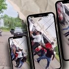 Momentos de tensión se vivieron afuera del Municipio de Daule ante el secuestro del ciudadano.