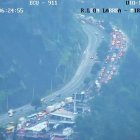 Dos accidentes en la avenida Simón Bolívar congestionaron el tránsito en esa vía este 1 de abril de 2025.