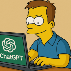 Personaje con el estilo de Los Simpson hecho por inteligencia artificial