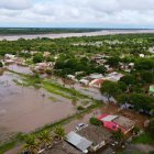 Daños causados por las fuertes lluvias en Bolivia.
