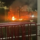 Conato de incendio en el Malecón Simón Bolívar.