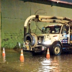 Calles anegadas en Guayaquil este 3 de abril.
