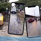 Algunas calles de Guayaquil quedaron inundadas