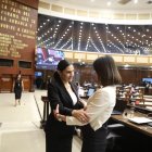 La vicepresidenta Abad compareció ante la Asamblea Nacional en enero de 2025.