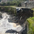 Riesgo. Los vecinos sienten temor que el deslizamiento afecte a las casas