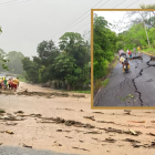 La grieta en la vía Sambembe-Julcuy, a la altura de El Guarango, mantiene en alerta a comunidades