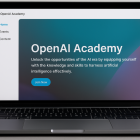 La página principal de OpenAI Academy, la nueva plataforma gratuita que ofrece formación en inteligencia artificial para desarrolladores, educadores y organizaciones de todo el mundo.