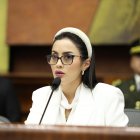 La presidenta correísta de la Asamblea Nacional, Viviana Veloz.