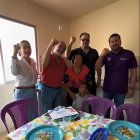 La ministra de la Mujer, Arianna Tanca; el de Vivienda, Humberto Plaza; el del Interior, John Reimberg; y el director de la Aduana, Iván Rosero.