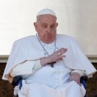 El papa Francisco durante la misa dedicada a los enfermos en la Plaza de San Pedro, este domingo 6 de abril del 2025.