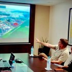 Prince estuvo acompañado del ministro de Defensa, Gian Carlo Loffredo.