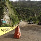 Un deslizamiento de tierra se registró entre la av. Simón Bolívar y Guápulo.