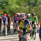 La ecuatoriana Miryam Núñez, con su nuevo equipo, el Team Macizo Banrural de Guatemala (c), tuvo un rendimiento sostenido a lo largo de las 5 etapas.