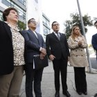 Seis concejales llegaron la mañana de este 8 de abril de 2025 a la Contraloría.