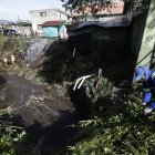 La quebrada Sanshayaku en el sector de Turubamba se desbordó producto de las intensas lluvias