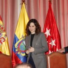 Isabel Díaz Ayuso, presidenta de la Comunidad de Madrid, está en Quito.