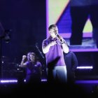 Daniel Noboa hizo un cierre de campaña en el Coliseo Rumiñahui, en Quito.