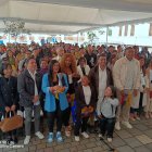 Varios de los beneficiarios del Plan durante la presentación en Quito este jueves 10 de abril.