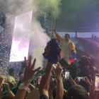 Tito El Bambino estuvo en el cierre de campaña de Daniel Noboa.