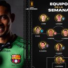 José David Contreras arquero de Barcelona.