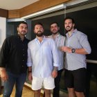 Aquiles Álvarez, alcalde de Guayaquil, y sus hermanos.