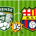 Orense vs Barcelona juegan en el estadio Nueve de Mayo de Machala.