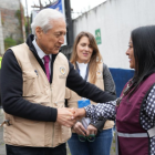 Heraldo Muñoz, jefe de la Misión de Observadores de la OEA, en su recorrido por recintos electorales, el domingo 13 de abril del 2025.