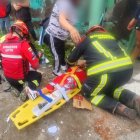 Dos menores de edad resultadon heridos en el siniestro de tránsito.