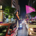 Guayaquil celebra la reelección de Daniel Noboa.