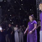 Daniel Noboa y su candidata a vicepresidenta, María José Pinto.