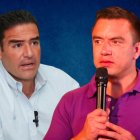 Figuras. El alcalde de Samborondón y el presidente de la República.