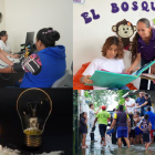 Imágenes representativas de las problemáticas que enfrenta el Ecuador en salud, educación, energía, etc. Y que deberá enfrentar Daniel Noboa hasta el 2029.