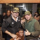 Loffredo y Reinberg celebraron brevemente  lel triunfo de Noboa.