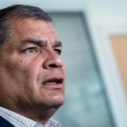 Rafael Correa es el líder de la Revolución Ciudadana, movimiento que aupó la candidatura de Luisa González.