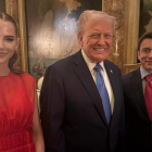 Daniel Noboa y Donald Trump durante su reunión.