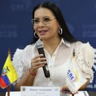 La presidenta del Consejo Nacional Electoral (CNE), Diana Atamaint.