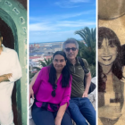 Ana Buljubasich y su esposo Nerio David Pérez, en una imagen compartida por ella hace ocho semanas.